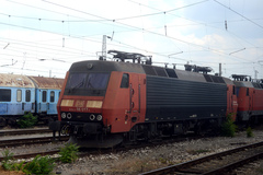 DB Cargo Bulgaria 86 017-1 (ex. DSB EA 3017). Søndag  7. august 2016, Sofia