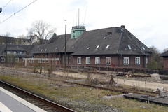 Flensburg Hbf. sporside mod nordvest. Søndag 12. april 2015, Flensburg Hbf.