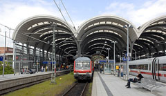 Kiel Hauptbahnhof perroner. Fredag 22. maj 2015, Kiel