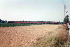 DSB regionaltog på Lollandsbanen. Onsdag 28. august 1985, Anderstrup, øst for Maribo