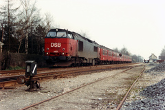 DSB MZ 1457 med regionaltog til Nakskov. Mandag 20. marts 1989, Søllested