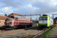 SRP MY 1148 og Captrain 185 517-0. Mandag 10. april 2017, Padborg