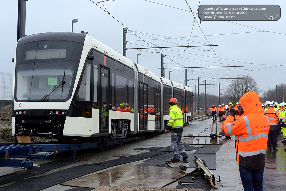 Levering af første togsæt til Odense Letbane