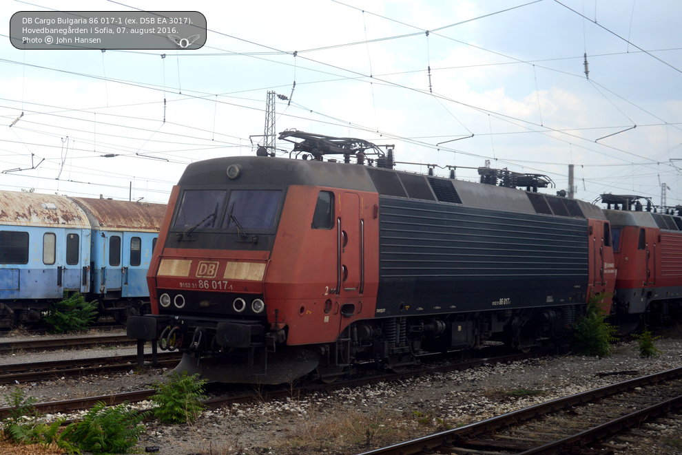 DB Cargo Bulgaria 86 017-1 (ex. DSB EA 3017)