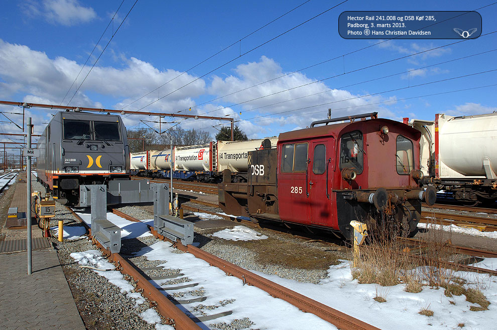 Hector Rail 241.008 og DSB Køf 285