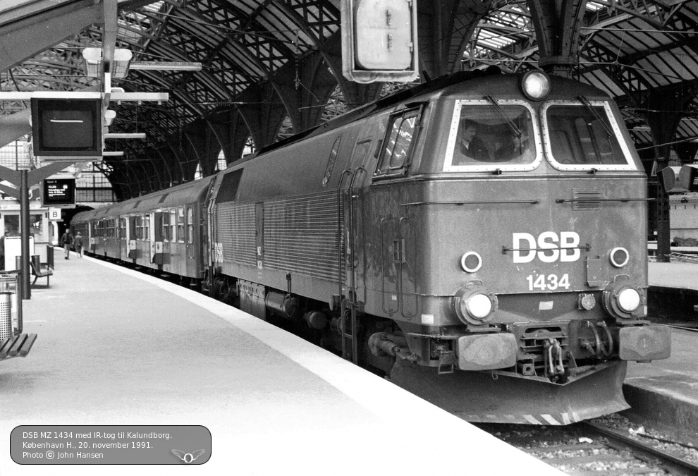 DSB MZ 1434 med IR-tog til Kalundborg