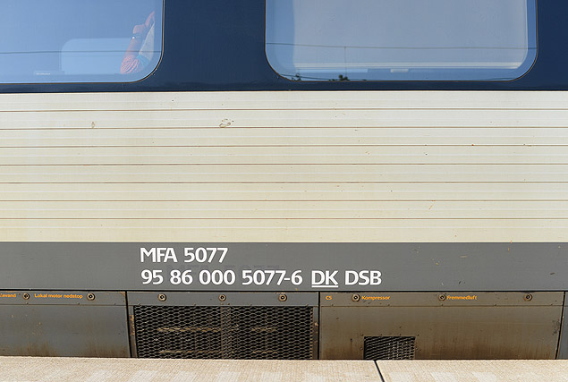 DSB MFA 5077 med EVN-nummer