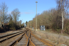 Ringe station, udkørslen mod Odense