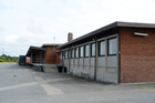 Godsekspedition og pakhus i Rødby Færge, gadeside