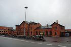 Slagelse station, gadeside fra syd-øst.