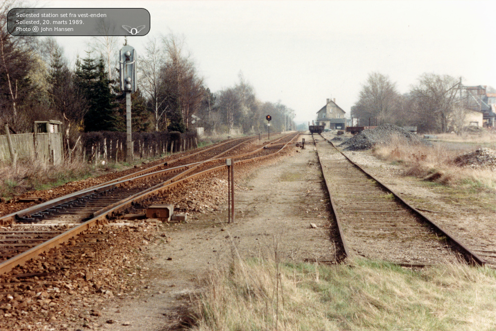 Søllested station set fra indkørslen i vestenden