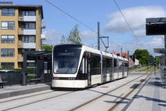 Odense Letbane togsæt 04-7 på Ejerslykke Letbanestation