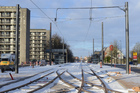 Korsløkke Letbanestation set ad Nyborgvej mod vest 