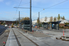 Idrætsparken letbanestation under anlæg
