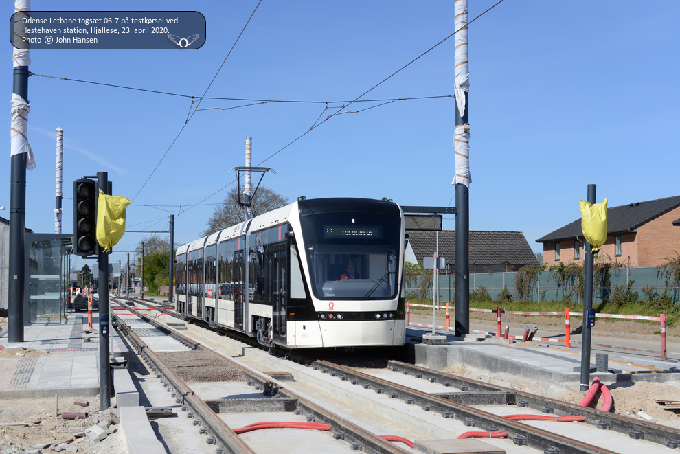 Odense Letbane togsæt 06-7 på testkørsel