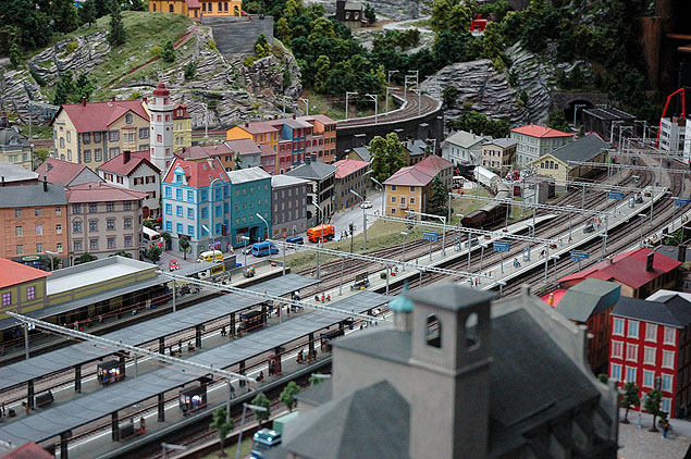 Model af Schweizisk station