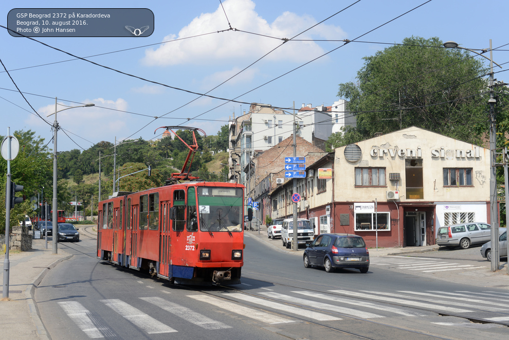 GSP Beograd sporvogn 2372